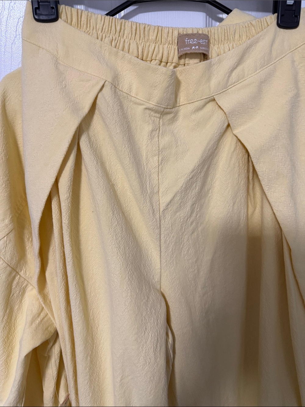 Free People Pale Yellow Two-Piece Pajama Set - Picture 11 of 11